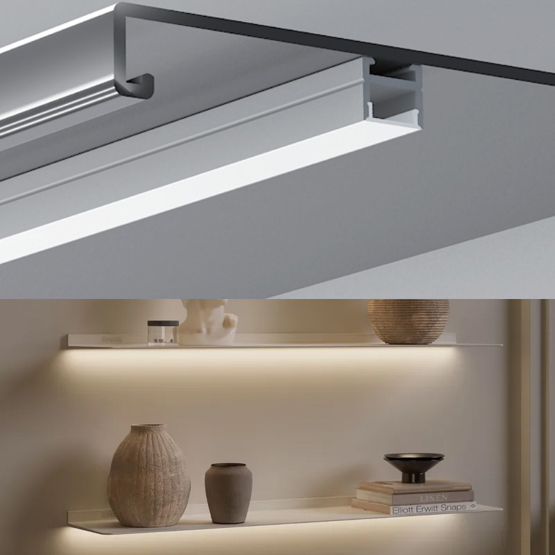 Small Magnetic LED Light Strip Channel For 10mm Rope Light